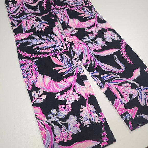 Lilly Pulitzer Kelly Skinny Ankle Pants in Onyx Wild Within Size 00 - Picture 7 of 8